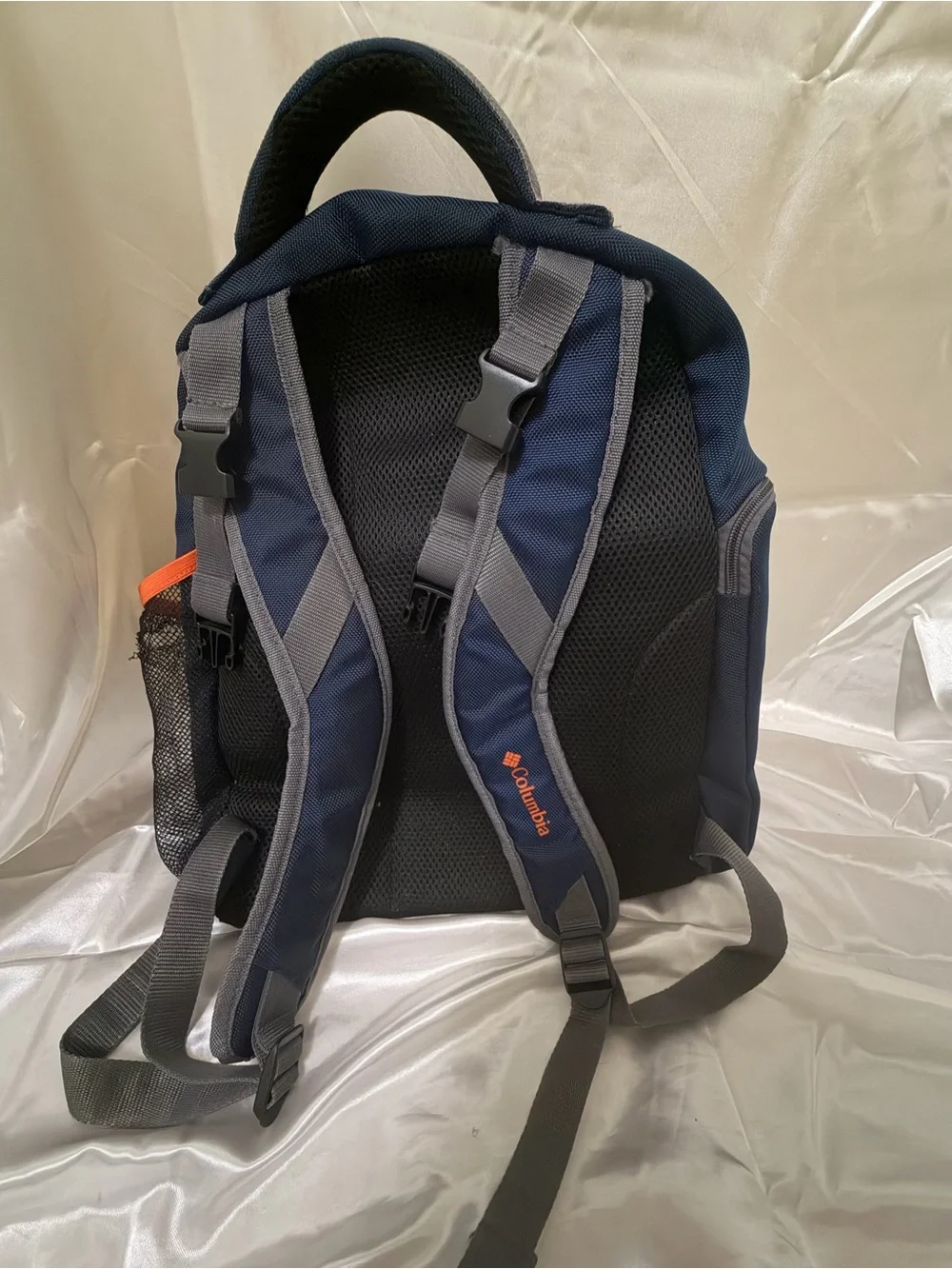 Columbia Men's Dark Blue Backpack with Orange Accents